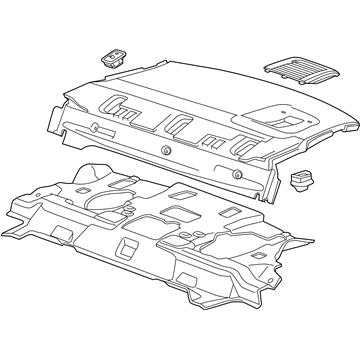 Chevy 23163180 Package Tray Trim
