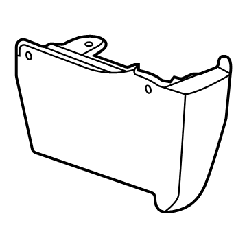 GM 84660784 Mud Guard, Black, Front Driver Side