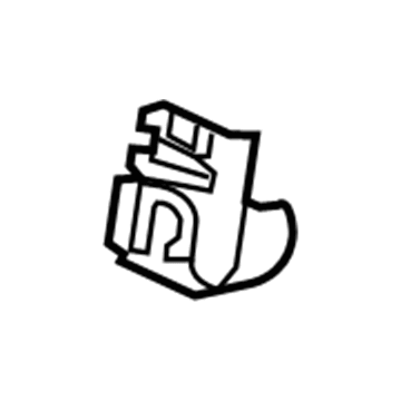 GM 13386914 Hinge Pillar Reinforcement Filler, Rear Outer Driver Side
