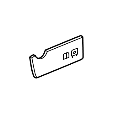 GM 84964789 Access Panel, Jet Black, Front Passenger Side