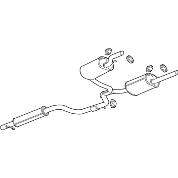 GM 19434060 Muffler W/Tpipe