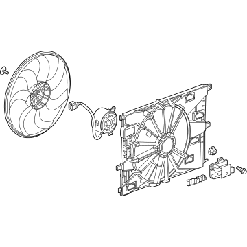 Chevy Trailblazer A/C Condenser Fan - 60007148