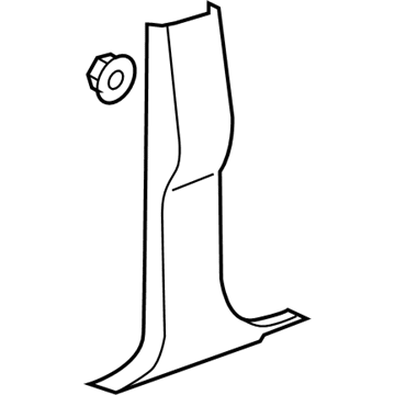 Chevy 25880276 Lower Center Pillar Trim