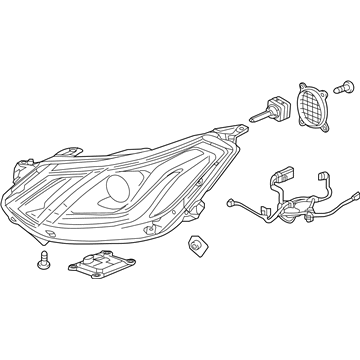 GM 42703226 Headlamp Assembly, Front Driver Side