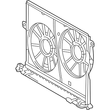 2010 Pontiac Vibe Fan Shroud - 88975774