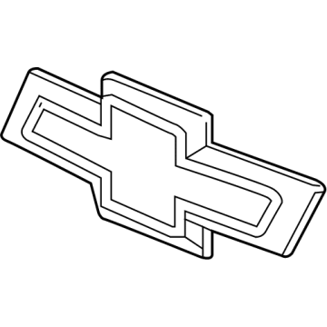 GM 23358106 Emblem, Black, Rear