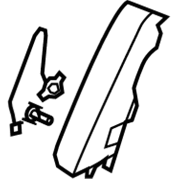 Hummer 25897897 Windshield Pillar Trim
