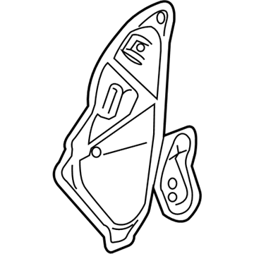 GM 22928379 Water Deflector, Inner Driver Side