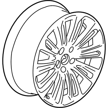 GM 22976143 Wheel, Alloy, Rear