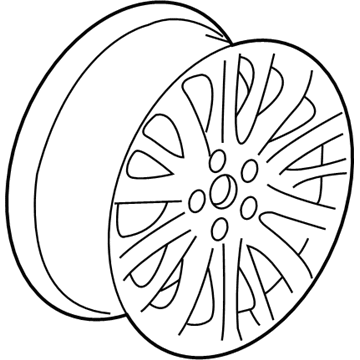GM 84306076 Wheel, Alloy, Silver