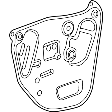 GM 84390009 Water Deflector, Front Driver Side