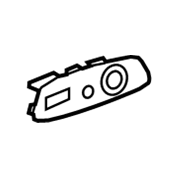 GM 23333530 Switch Bezel, Black, Front