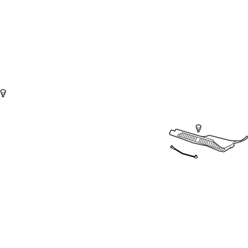 GM 20780909 Cowl Grille, Driver Side