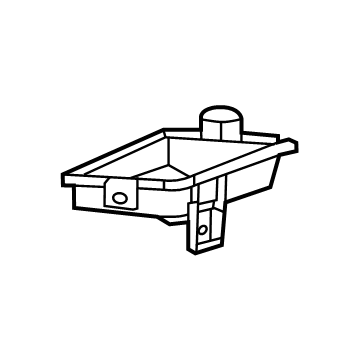 GM 42843282 Cup, Jet Black, Front Driver Side
