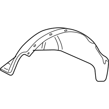 Chevy Silverado 1500 Fender Splash Shield - 15186612