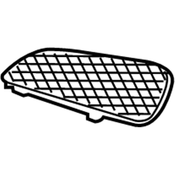 GM 13306596 Speaker Grille, Black, Front Driver Side