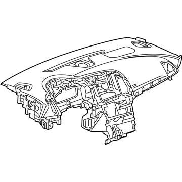 GM 13493529 Instrument Panel, Silver