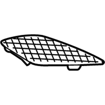 GM 13306598 Speaker Grille, Black, Front Passenger Side
