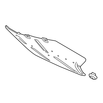 Cadillac Underbody Splash Shield - 23304596