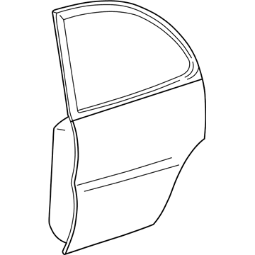 GM 19210419 Door Shell, Rear Driver Side