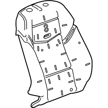 Cadillac Seat Cushion Pad - 23392439