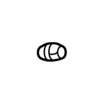 GM 9598708 Wheel Nut, Black; Red Line