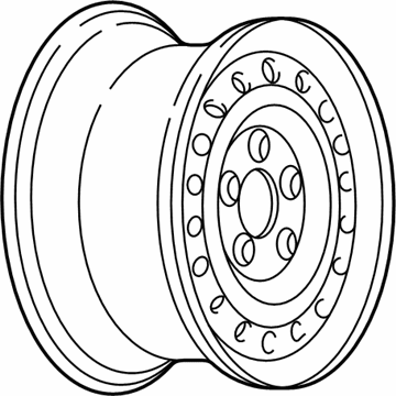 2001 Chevy Malibu Spare Wheel - 9592321