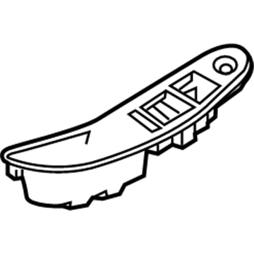 GM 23235402 Armrest, Black, Front Driver Side