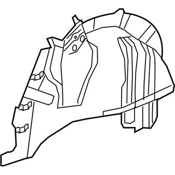 GM 84493358 Inner Wheelhouse, Rear Driver Side