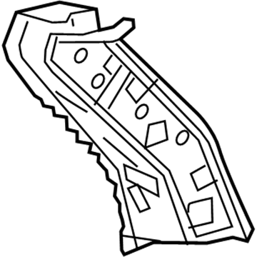 GM 84025402 Rear Pillar, Driver Side