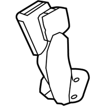 GM 19352849 Buckle, Jet Black, Passenger Side