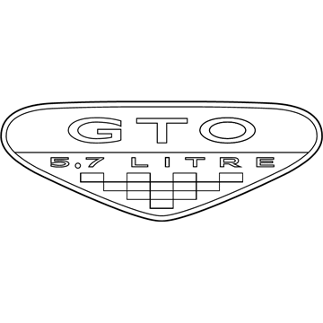 GM 92155831 Nameplate