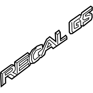 GM 39124293 Nameplate, Rear
