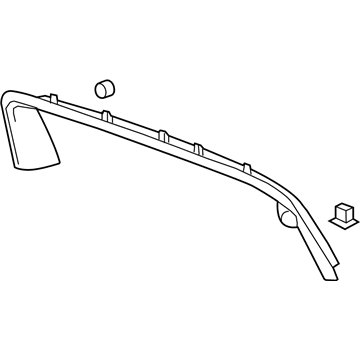 GM 20986939 Upper Trim, Driver Side