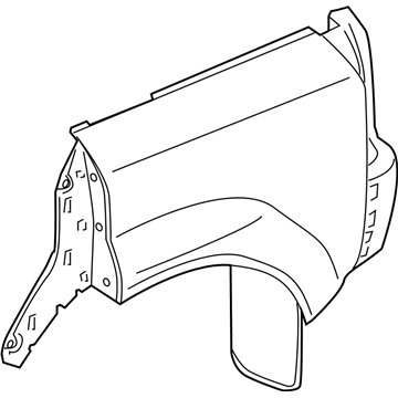 GM 22688434 Mud Guard, Rear