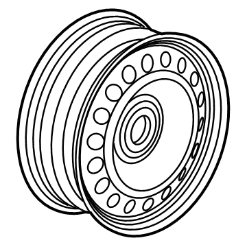 GM 42645122 Wheel, Steel
