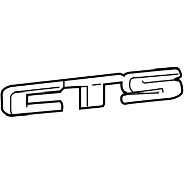 GM 23469727 Nameplate, Rear