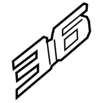GM 25841627 Nameplate, Rear