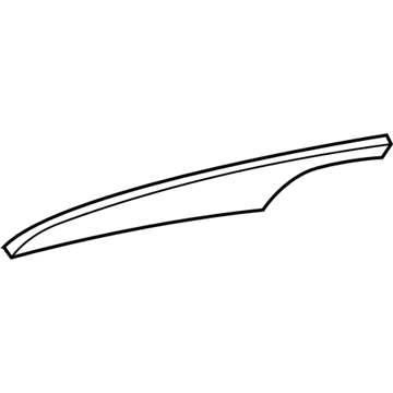 GM 20850713 Upper Molding, Front Driver Side