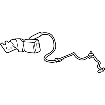 GM 84779551 Outer Buckle, Beige, Passenger Side