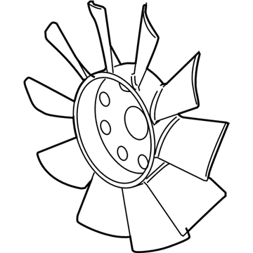 Cadillac SRX A/C Condenser Fan - 25750925