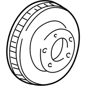 1998 GMC K3500 Brake Disc - 12547509