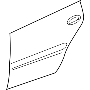 GM 19120256 Outer Panel, Rear Passenger Side