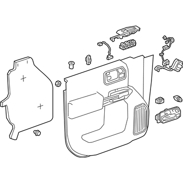 GM 85101267 Door Trim Panel, Front Driver Side