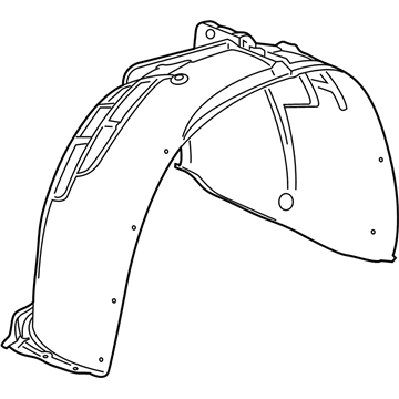 GM 23462425 Fender Liner, Front Inner Driver Side