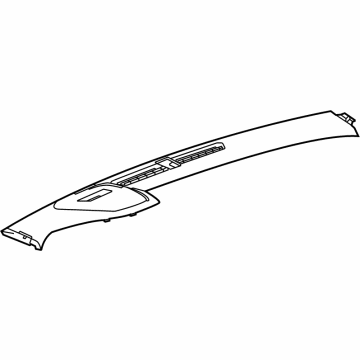 GM 84834176 Defroster Panel, Jet Black