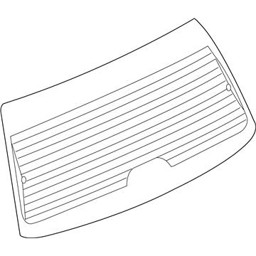 GM 15222744 Lift Gate Glass, Rear