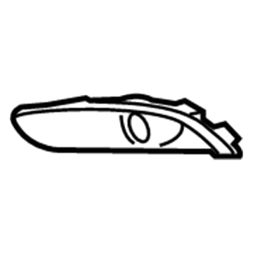 GM 13416573 Lamp Cover, Driver Side