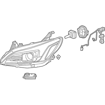 Buick LaCrosse Headlight - 26221315