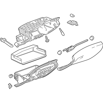 GM 22889855 Glove Box Assembly, Black